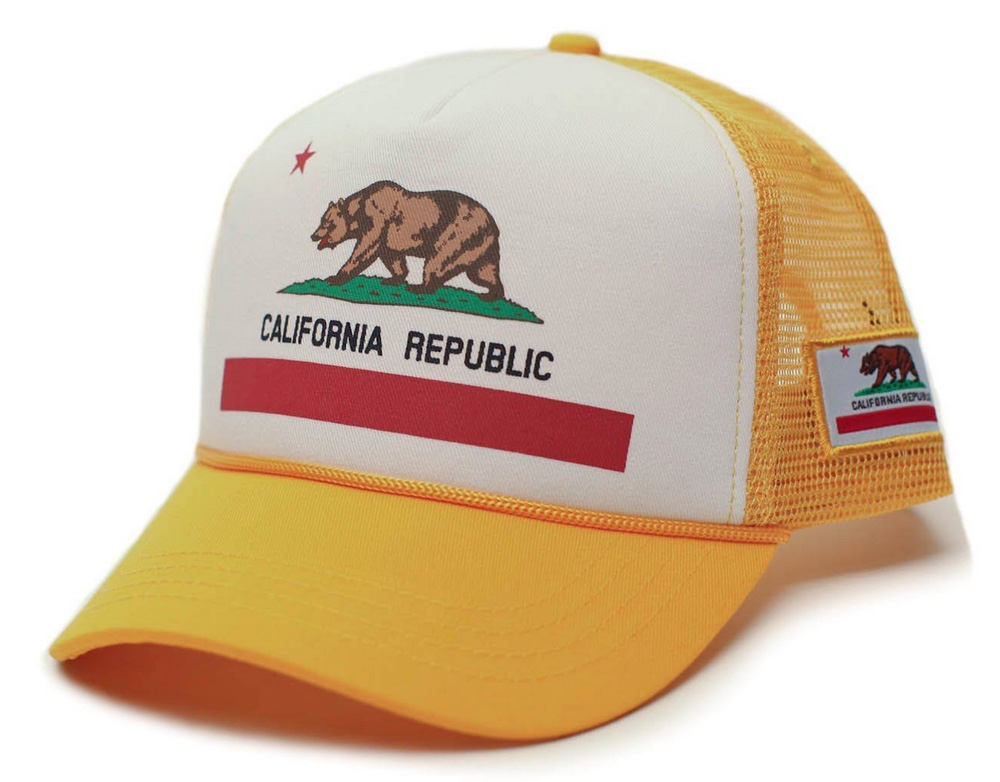 Trucker Cap [California Republic] Crest Republic California Cali ...